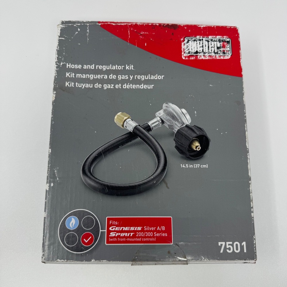 Weber 7501 Hose and Regulator Kit for Genesis Silver A/B Spirit 200/300 Series